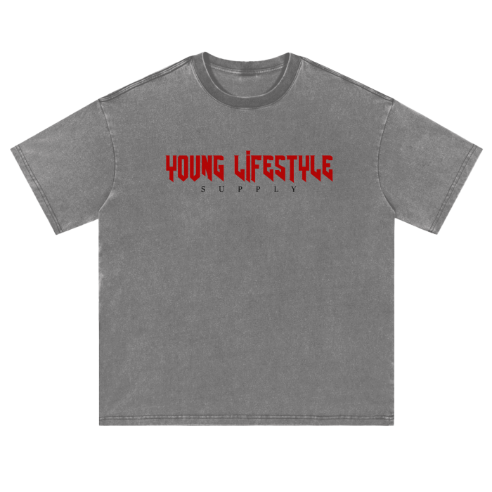 Fluffy Vintage Washed T-Shirt - 250 GSM