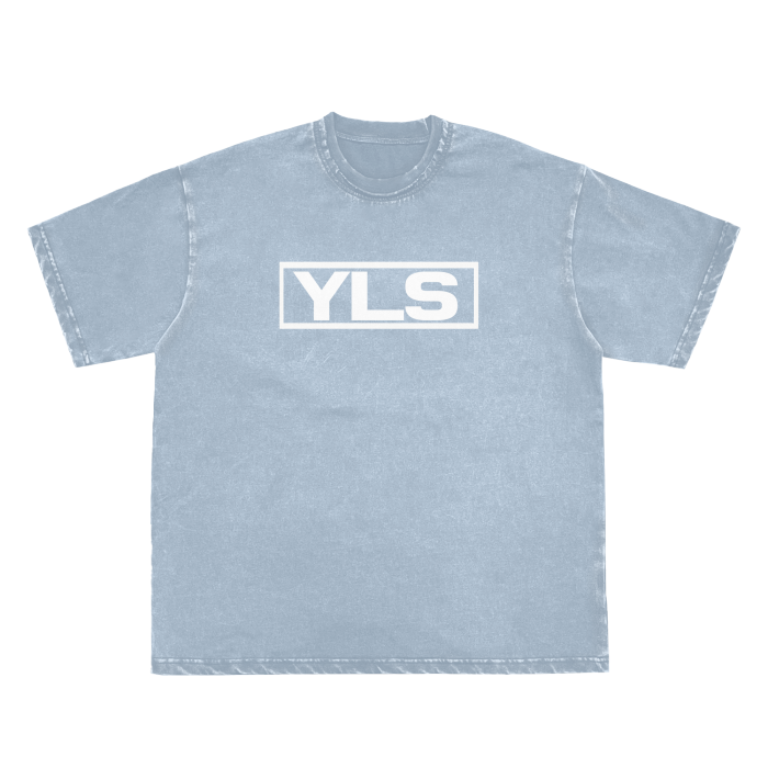 Double Neckline Scattered Edge Frayed Vintage Washed T-Shirt - 250 GSM